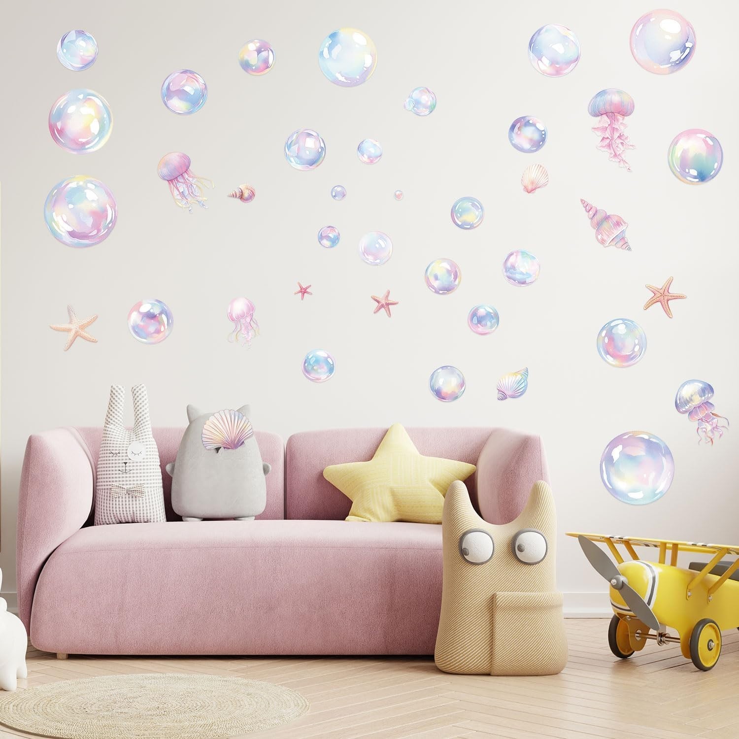 Colorful PVC Bubble Wall Decals – 4 Sheet Variety Pack for Dreamy Atmospheres