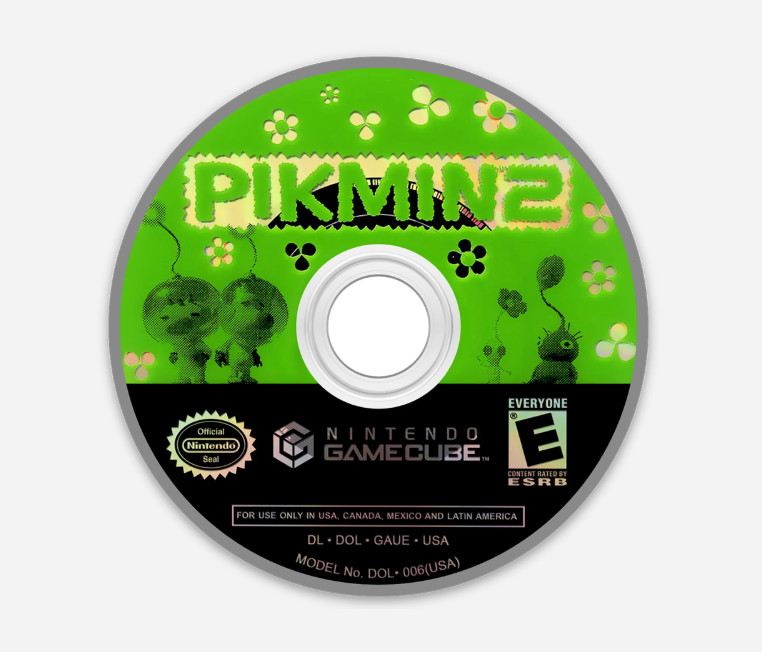 3″ Pikmin 2 Disc STICKER Nintendo Gamecube Decal Gaming Disc Matte Finish