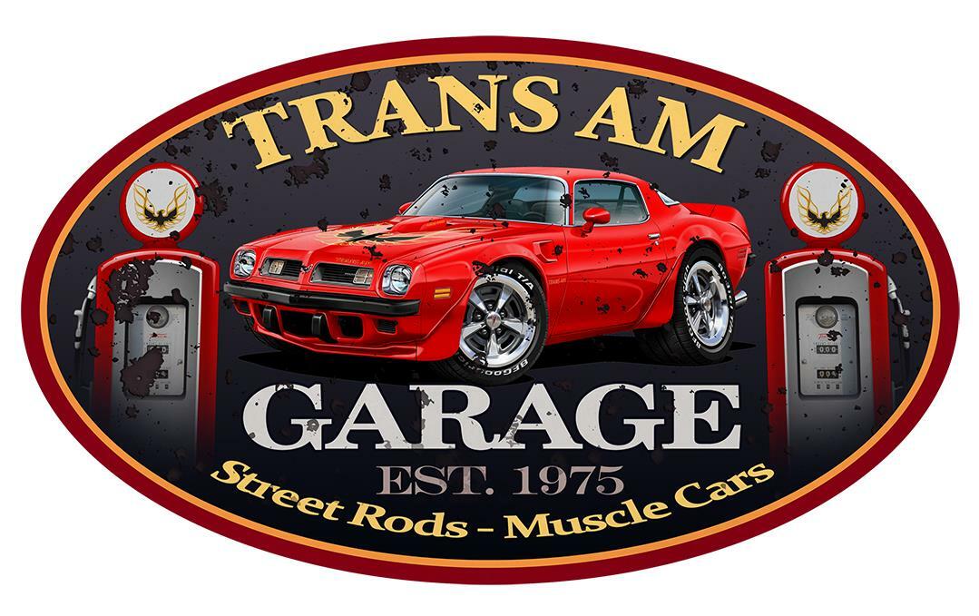 1975 Pontiac Trans Am Firebird Classic Garage Sign Wall Art Graphic Sticker