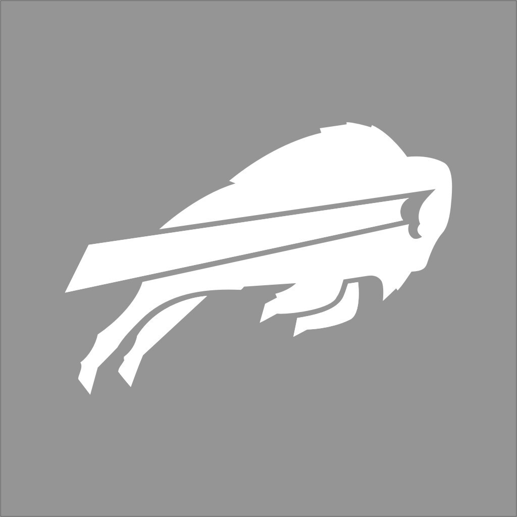 Buffalo Bills NFL Team Logo 1 Color Vinyl Decal Sticker Window Car Wall