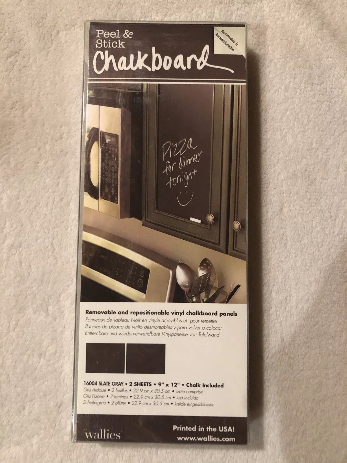 Vinyl Chalkboard Panel Peel & Stick Removable & Repositional Sticker