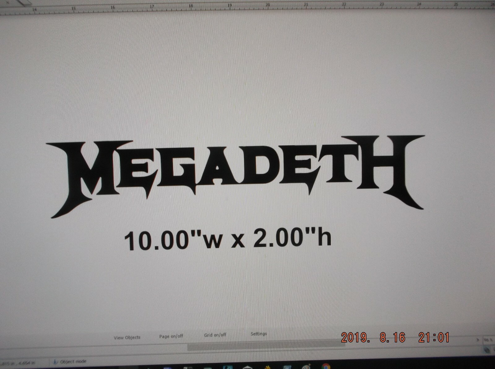 MEGADEATH Decal 10″ Wide for Car, Truck, Window, or Any Smooth Surface
