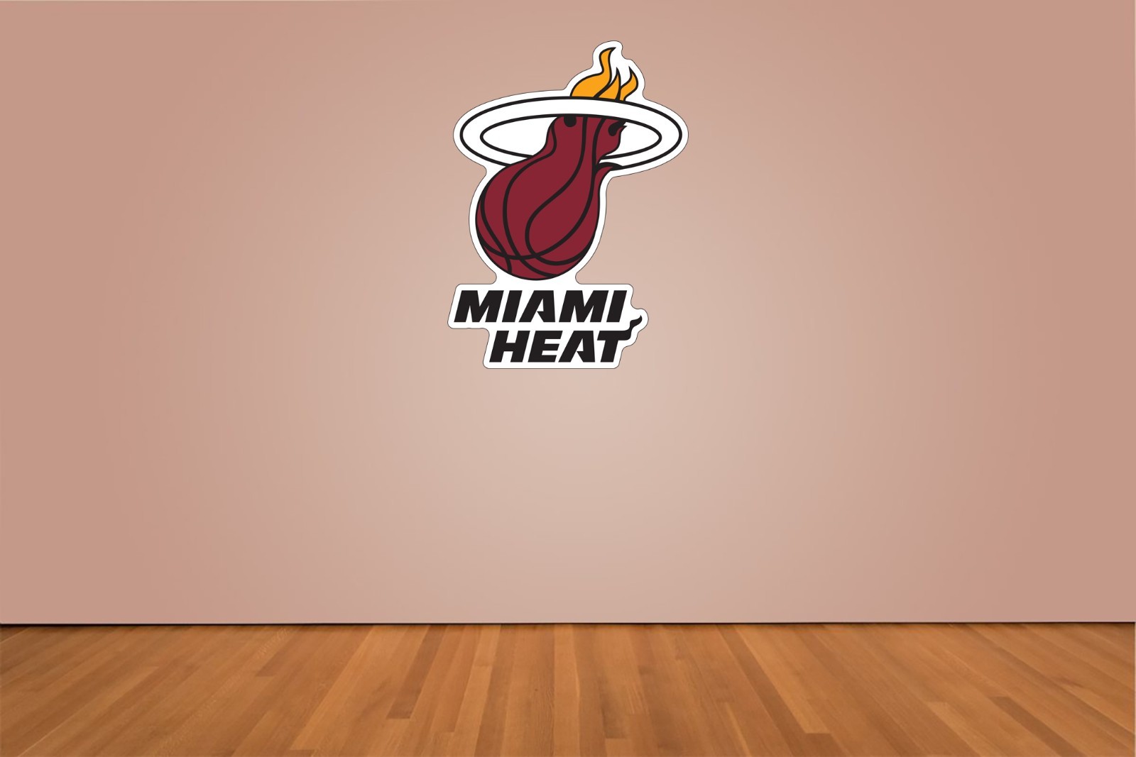 Miami Heat Basketball Indoor Wall Vinyl Decal Sticker 5″ – 52″
