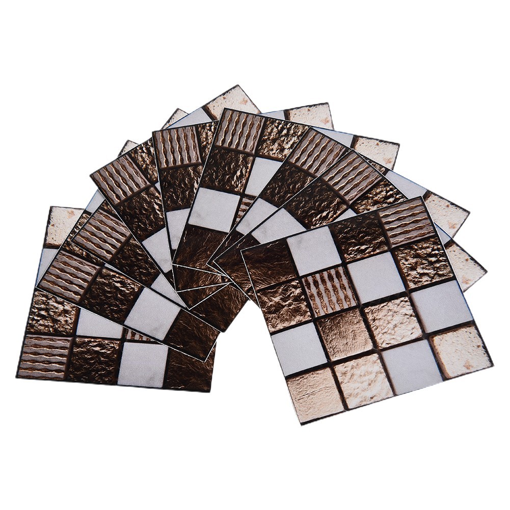 Wall Stickers Waterproof Backsplashes For Bathroom Mosaic Stickers 10*10cm