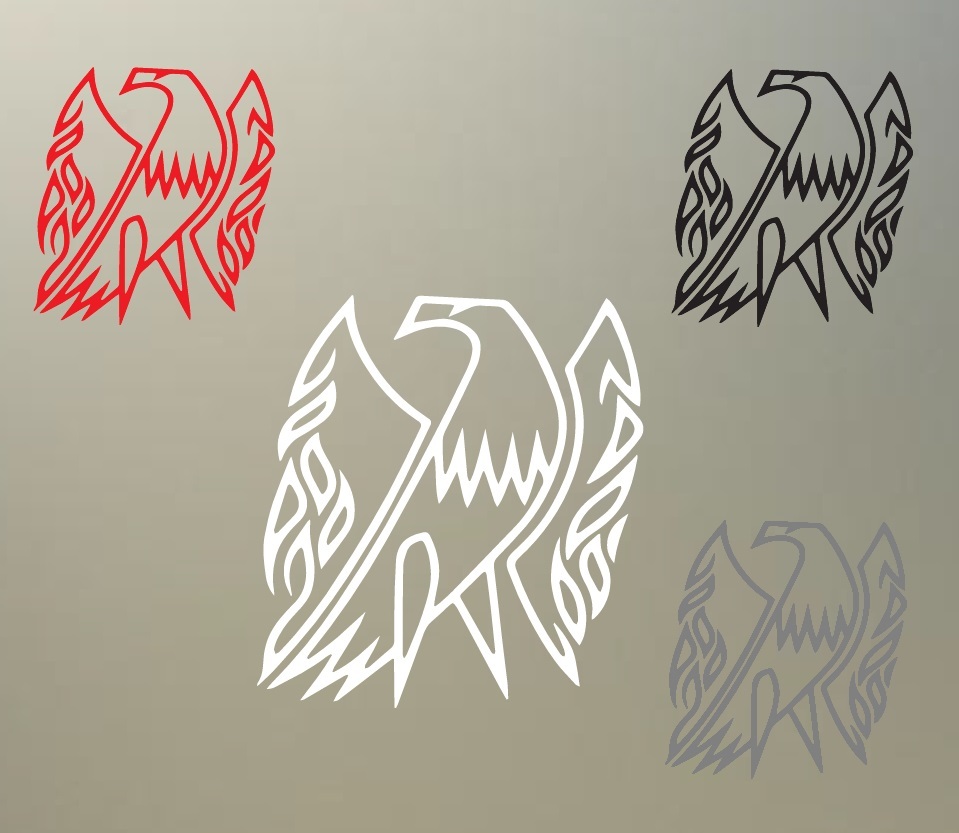 (3) 1.5″ gibson firebird bird guitar vinyl Decal sticker any non porous surface
