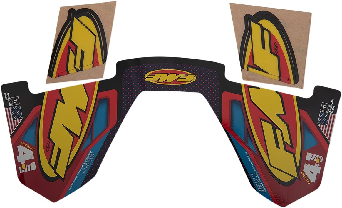 FMF Factory 4.1 Exhaust Decals Blue Red Yellow RCT Wrap Stickers RCT Wrap Decals