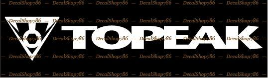 Topeak Bikes – Outdoor Sports – Bicycles – Vinyl Die-Cut Peel N’ Stick Decals