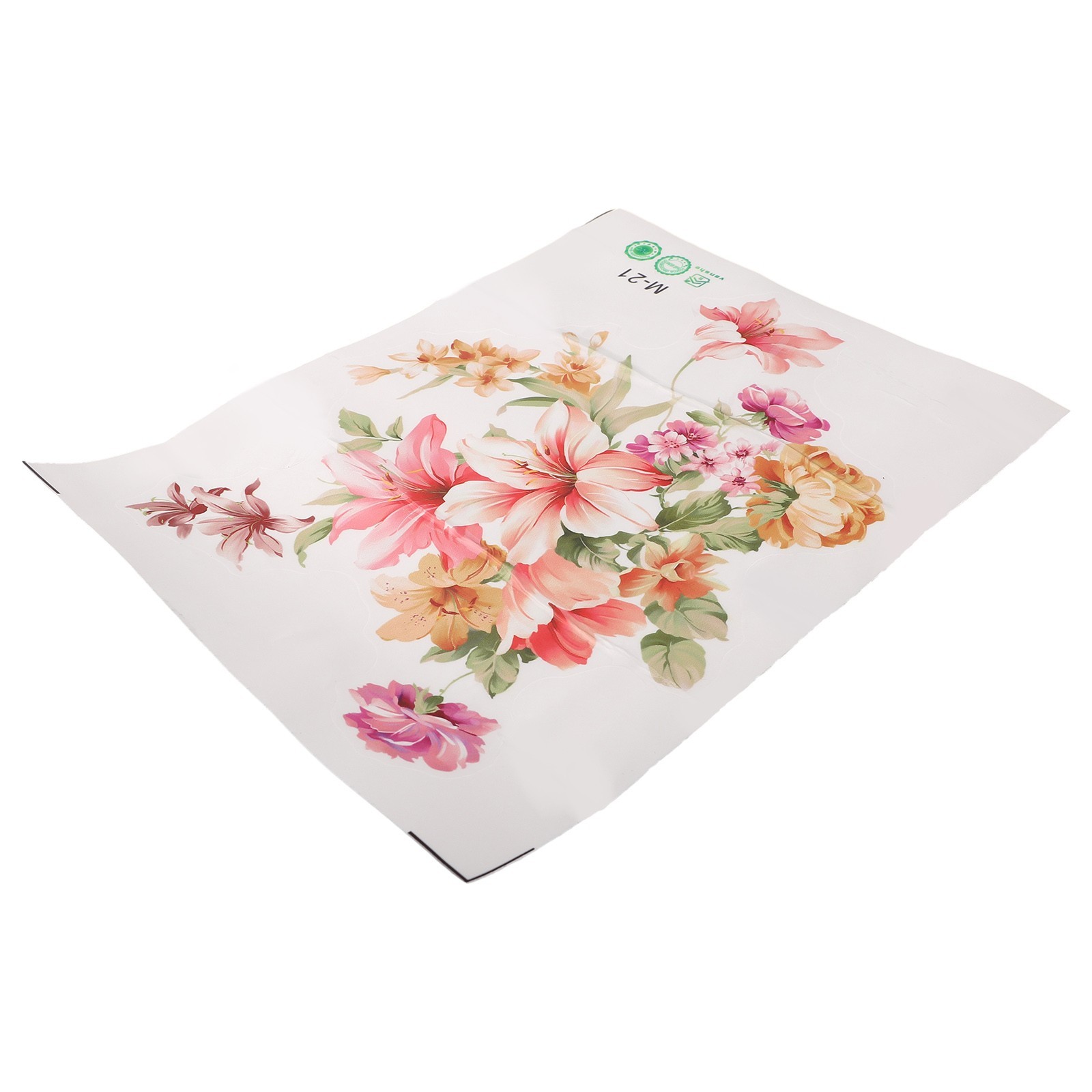Wall Sticker Romantic Flowers Waterproof For Room Decoration Wedding Decoration
