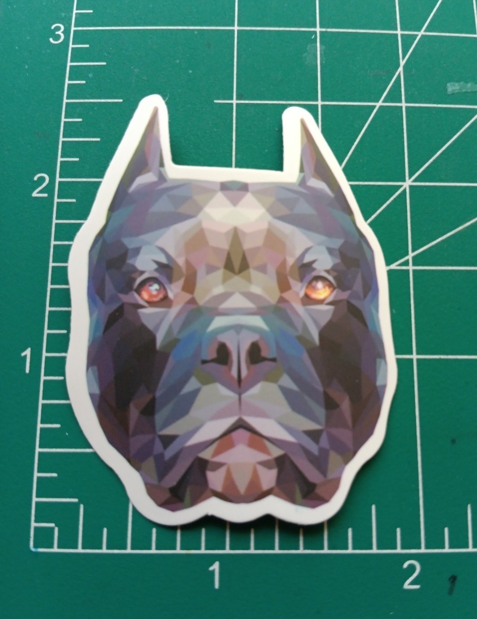PITBULL STICKER X MATTE DIE-CUT STICKER X 3X2 INCHES STICKER