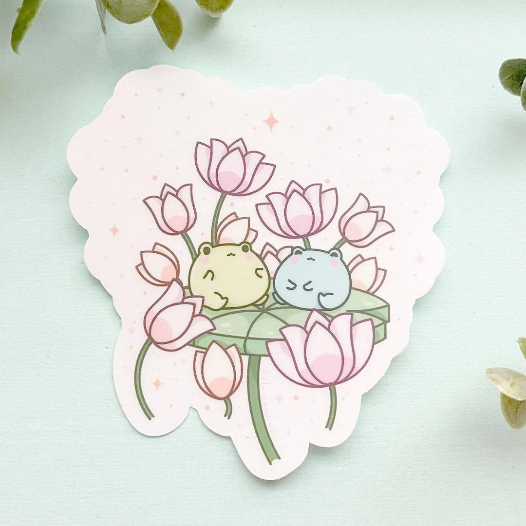 Gogo and Lulu Lily Pad Island Sticker – Clear Vinyl