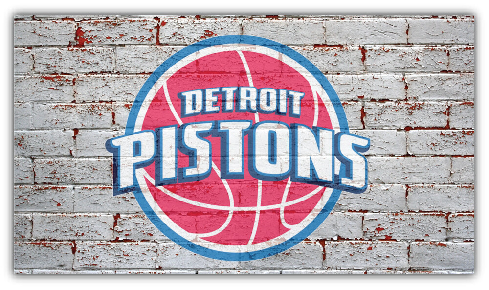 Detroit Pistons NBA Basketball Car Bumper Sticker Decal “SIZES” ID:2