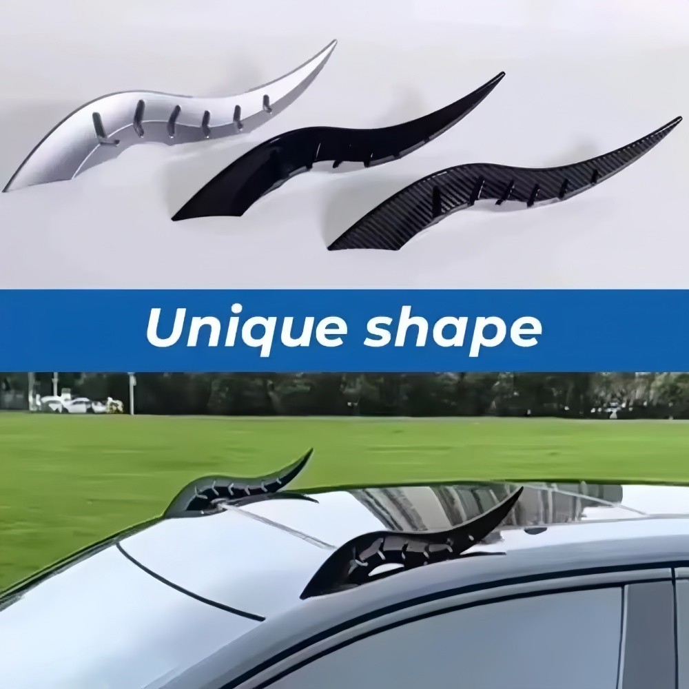 2Pcs Car Roof Decoration Car Roof Dragon Horn Modification Personality Universal