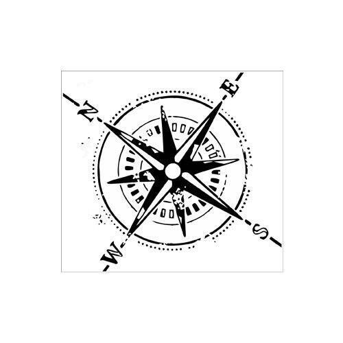 Compass Sticker Decal