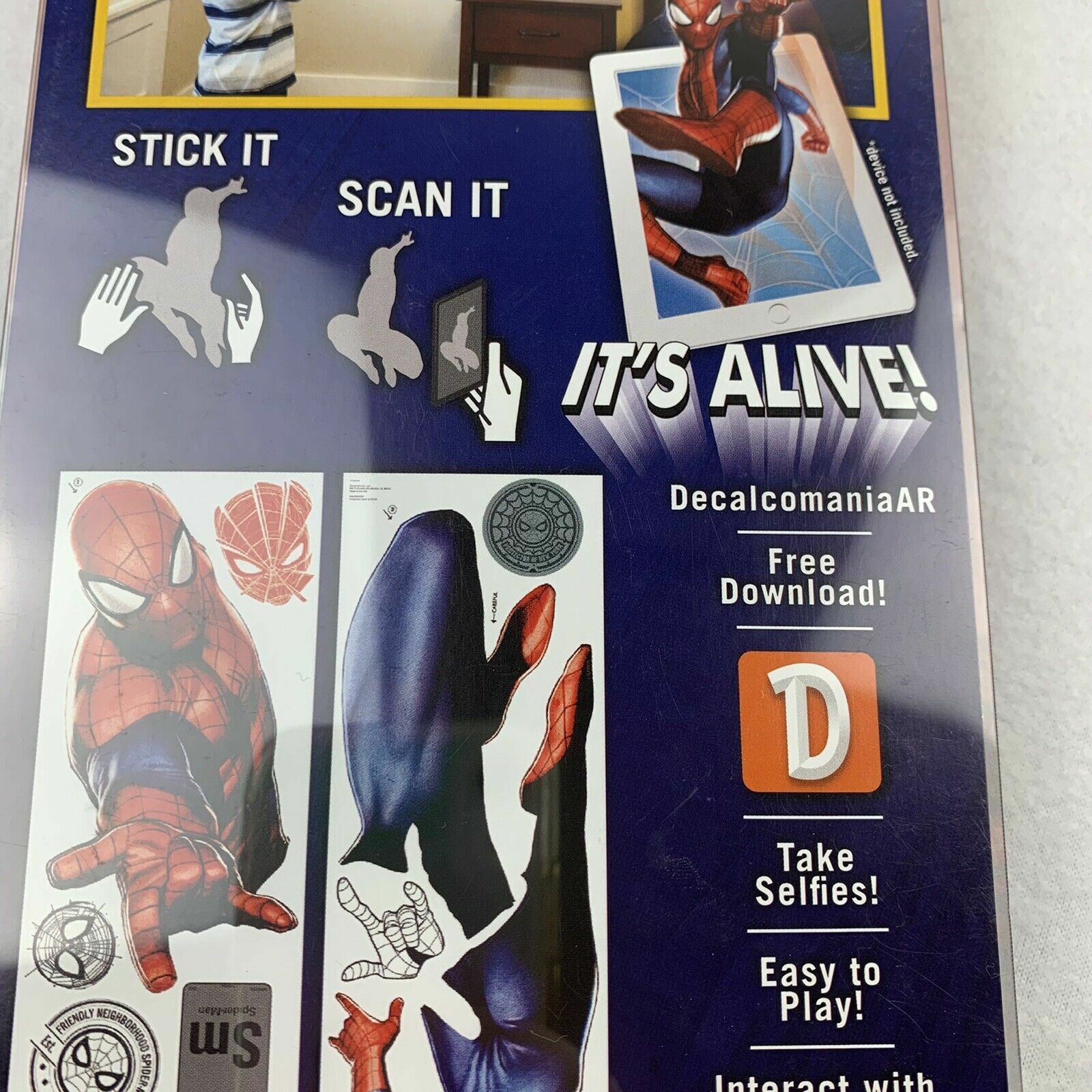 Bedroom Wall Decal 3D Action Removable Stickers PAW Patrol Spider-Man – Choose