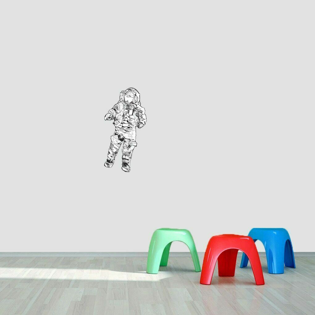 Astronaut Printed Wall Decal – Space Travel Kids Room Classroom Wall Art Decals