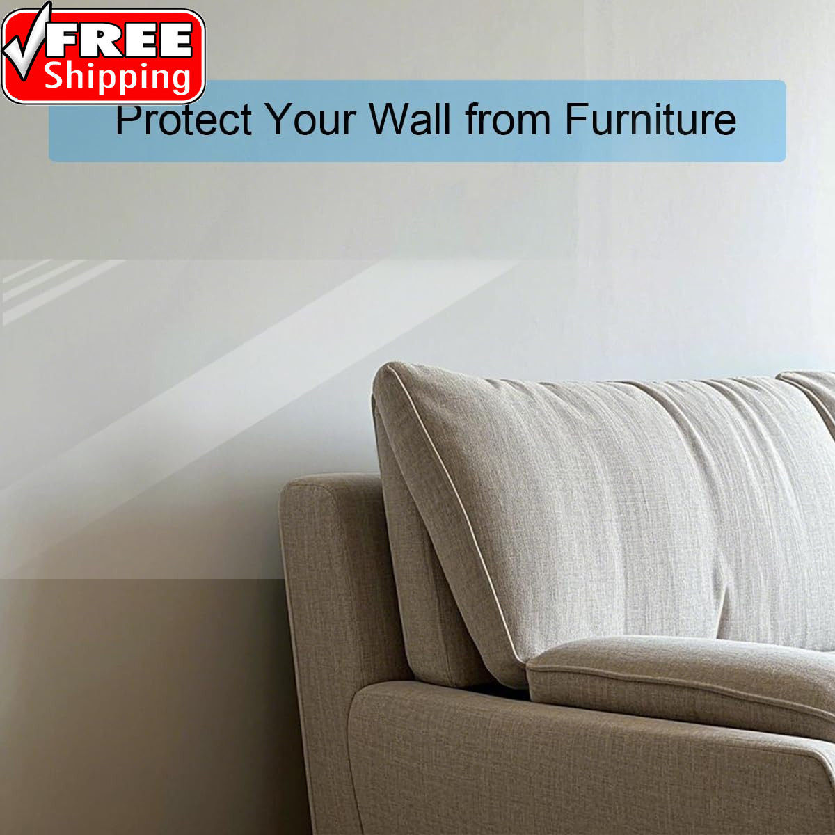 Wall Protector, 17.7In X 32.8Ft No Adhesive Static Cling Contact Paper, Clear El