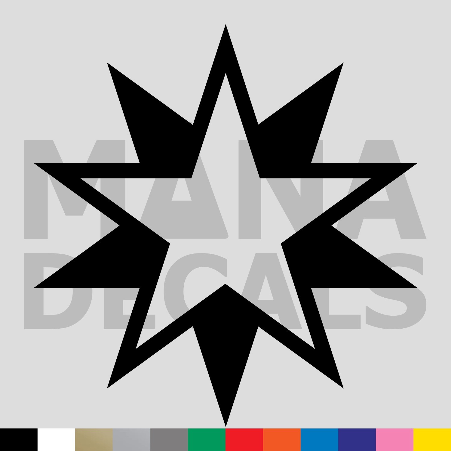 Star Vinyl Die Cut Decal Sticker – 5 10 Point Shape