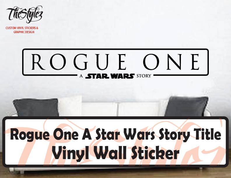 Rogue One A Star Wars Story Title Oversize Wall Vinyl Sticker