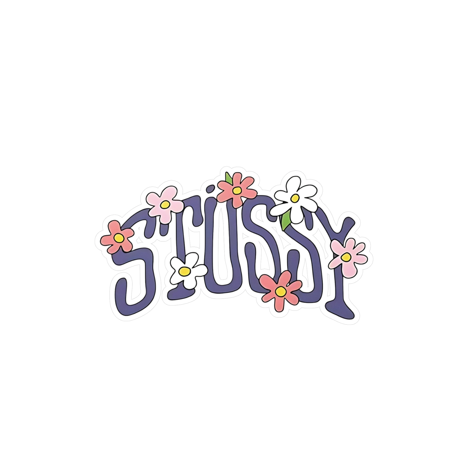Y2K Trendy Stussy Streetwear Flower Pedals Sticker