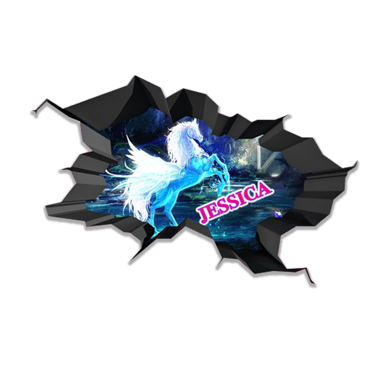 MySticky Personalized 3D Graffiti Name Wall Decal | Custom Art Vinyl Decor Stick