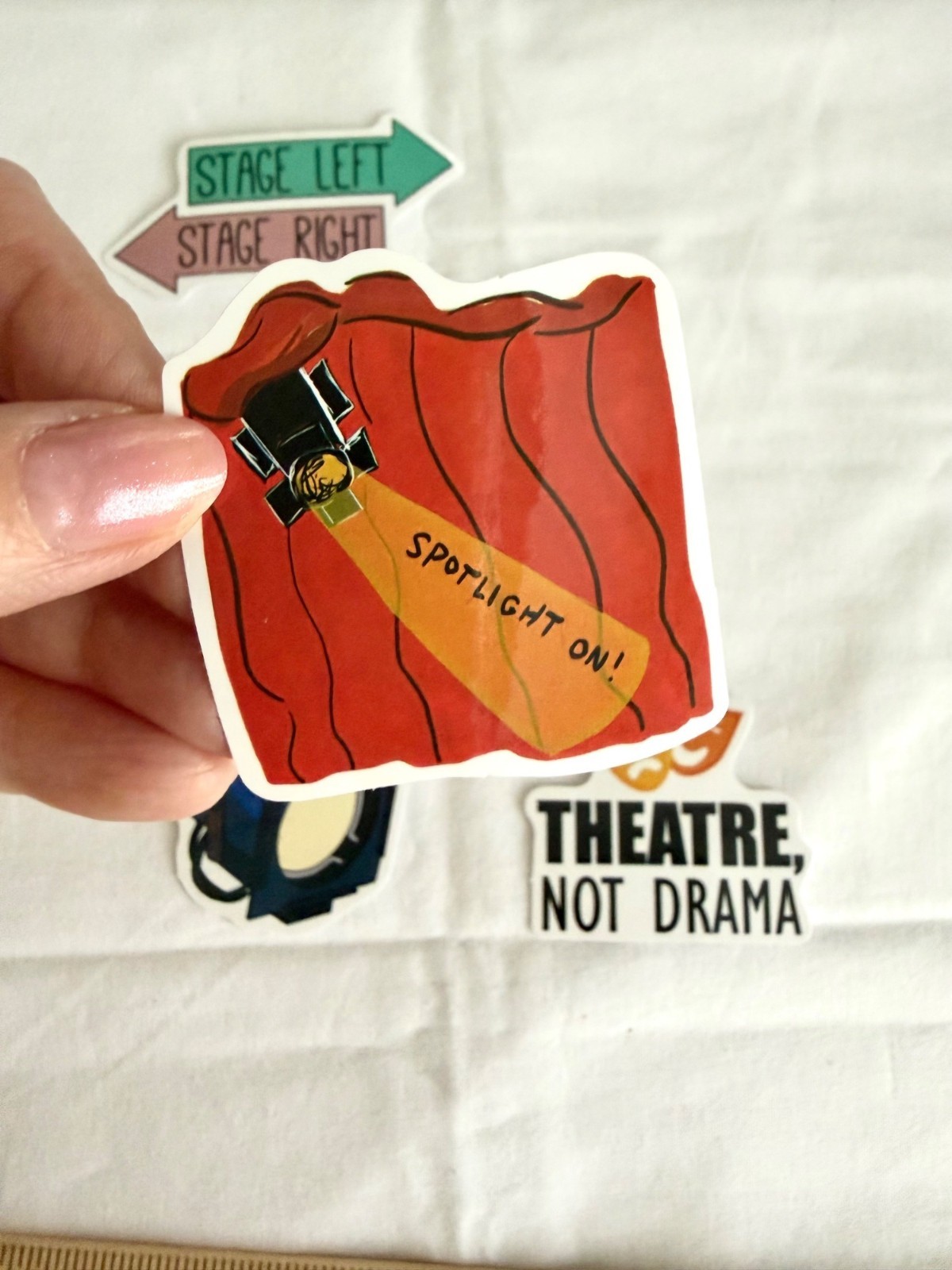 Technical Theater 5 Sticker Set Stage Crew Backstage Theatre Gift Pack No8
