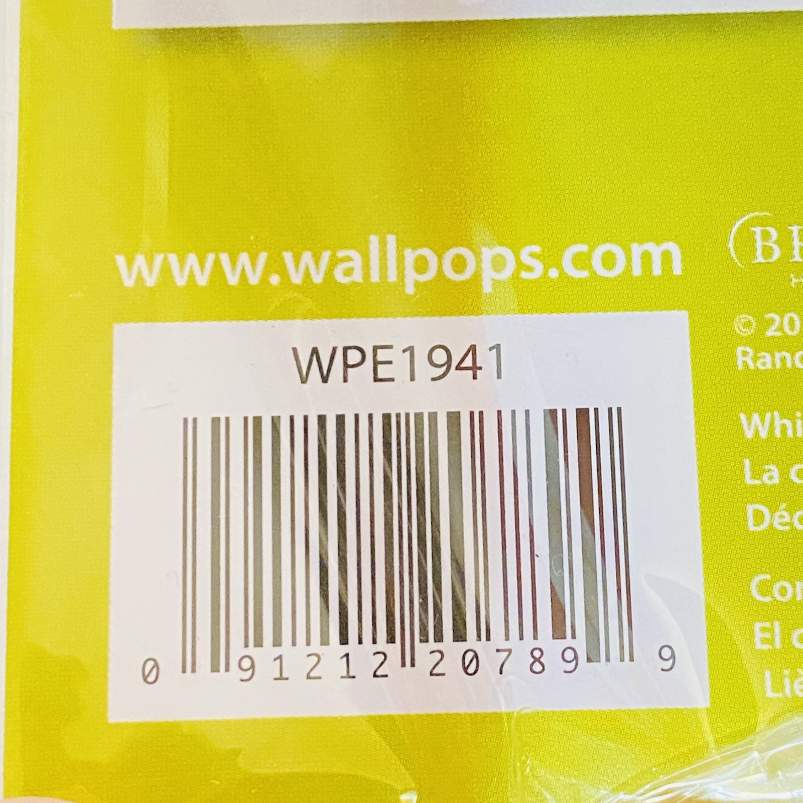 Wall Pops! Cork World Map Pinboard Peel & Stick Push Pin Class Room Office Dorm