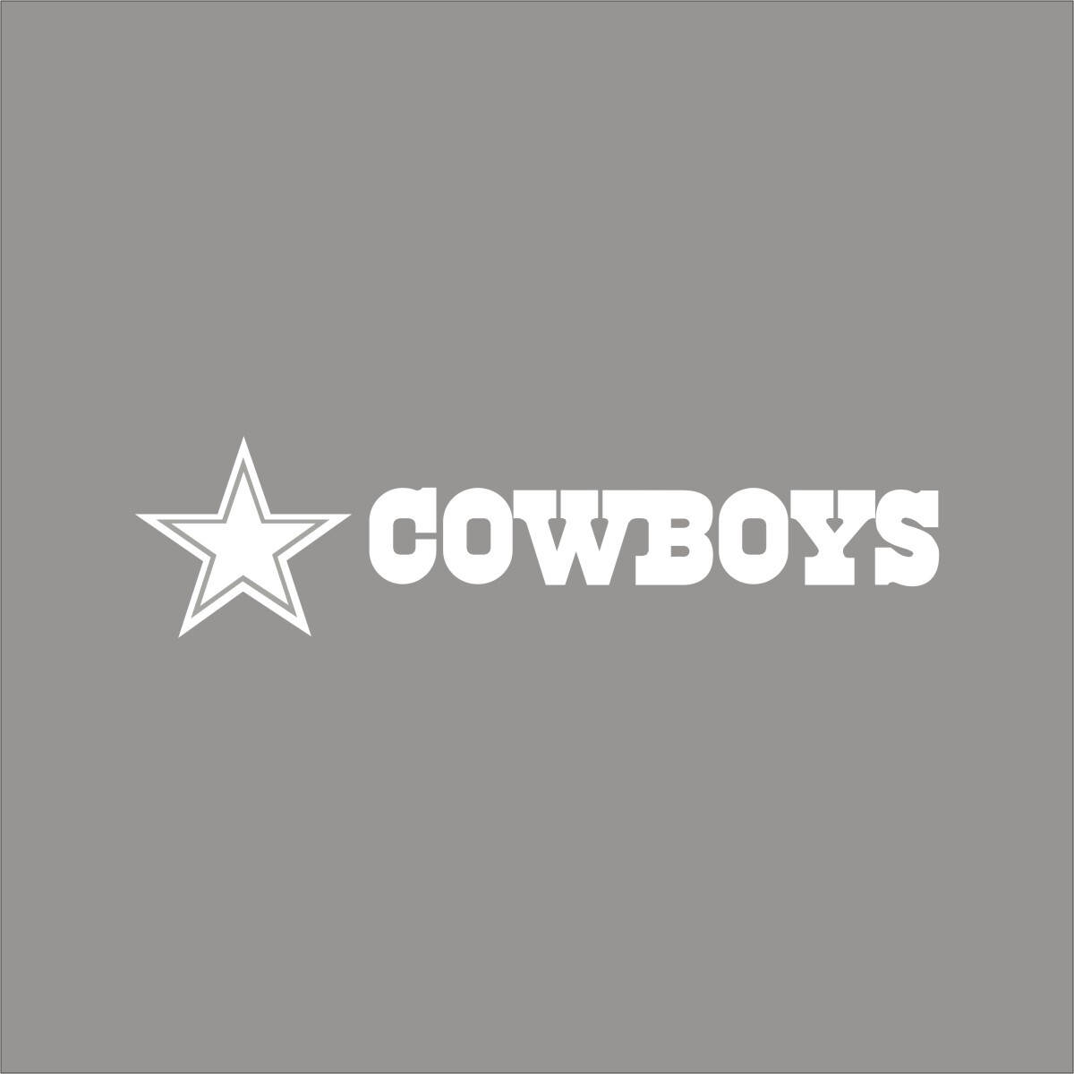 Dallas Cowboys #10 NFL Team Logo 1 Color Vinyl Decal Sticker Window Car Wall