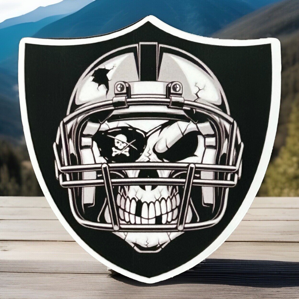 Las Vegas Raiders Skull Logo Sticker Nevada California Oakland Los Angeles 3”