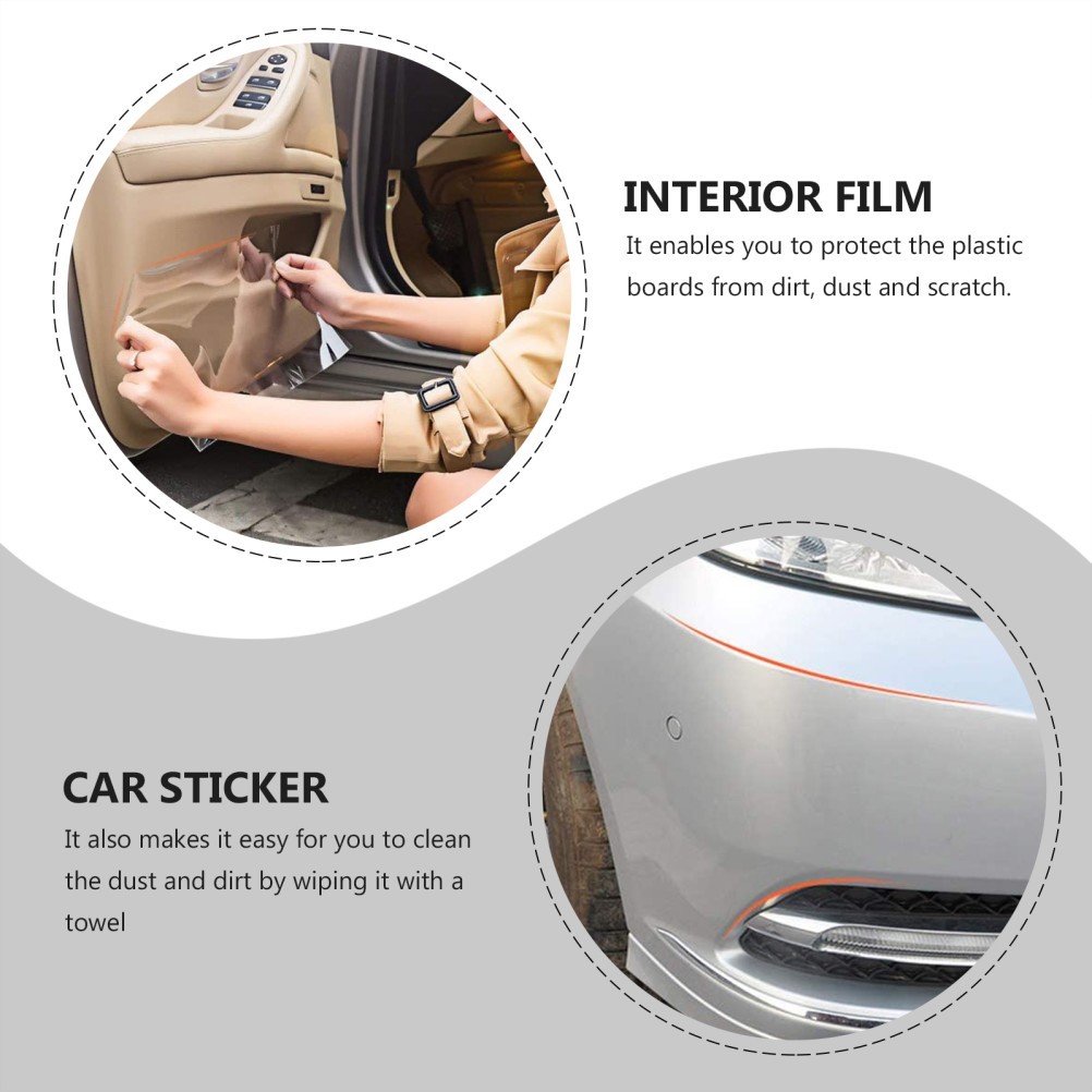 15 cm Transparent Polyurethane Car Protective Film Interior Auto Cover Wraps