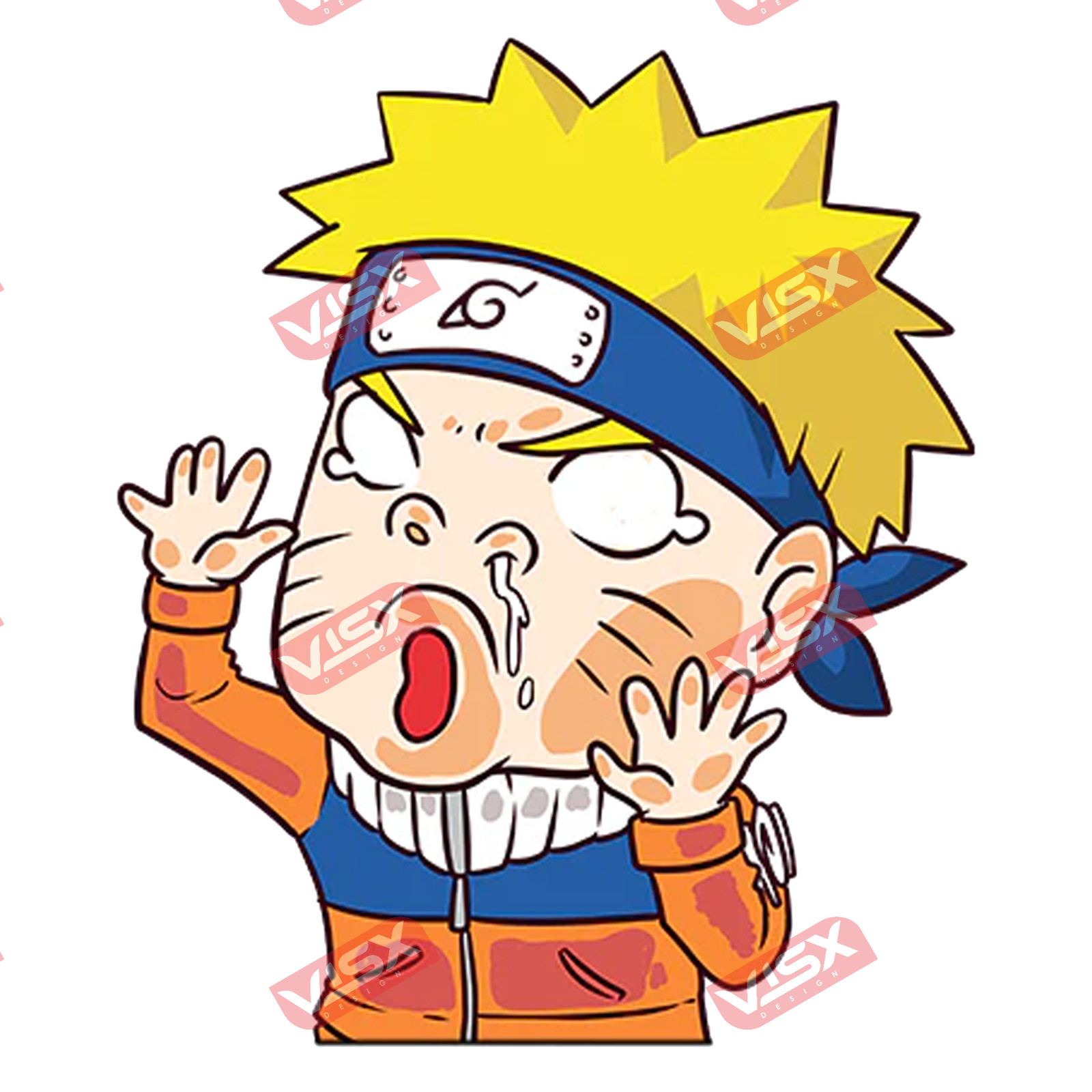 Naruto Uzumaki Anime Bumper Sticker Peeker Car Decal Vinyl Funny Window