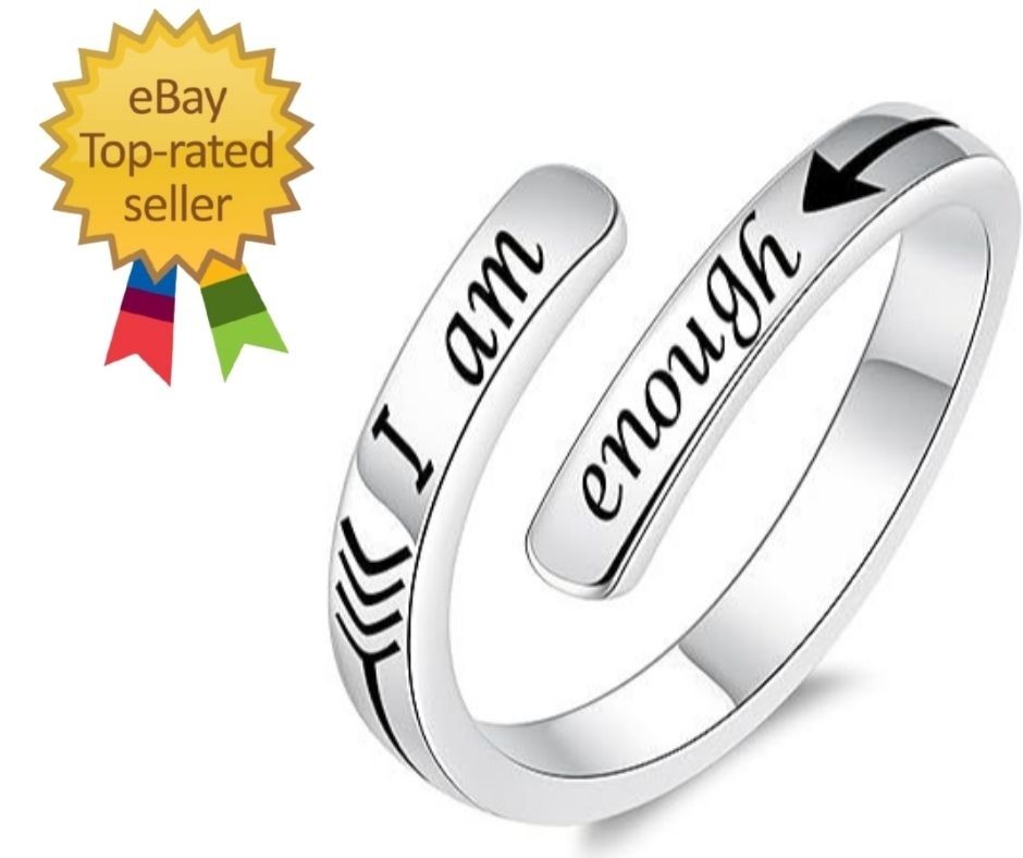 Silver Adjustable Ring Inspirational Jewelry S925 Sterling Wrap Open Ring for Wo