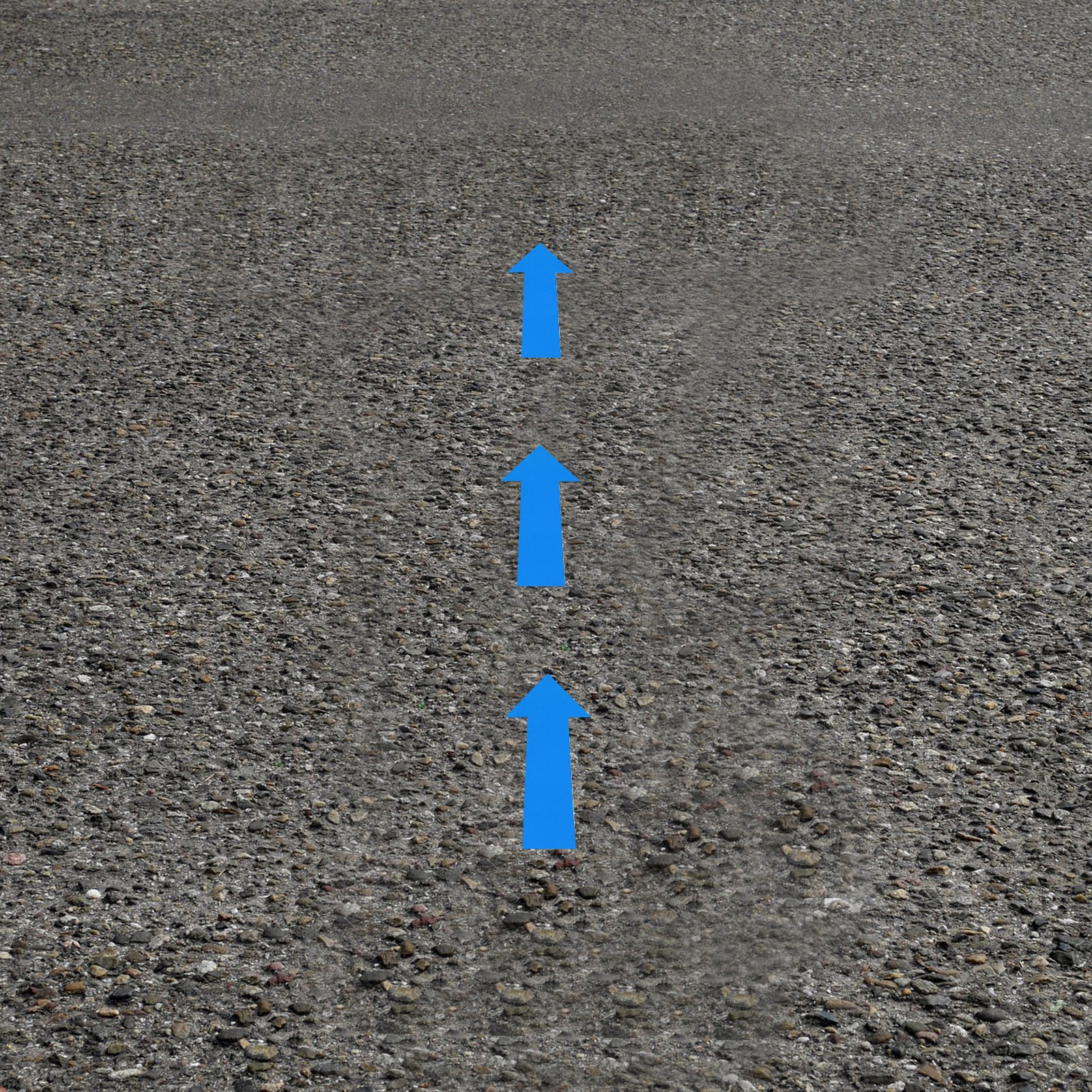 80pcs Arrow Sticker,20x5cm PVC Removable Self Adhesive Waterproof Signs,Blue