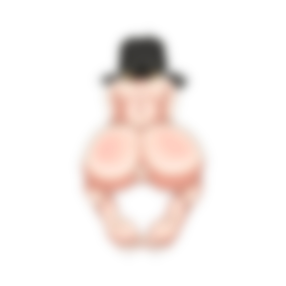 Pinup Back View Sticker