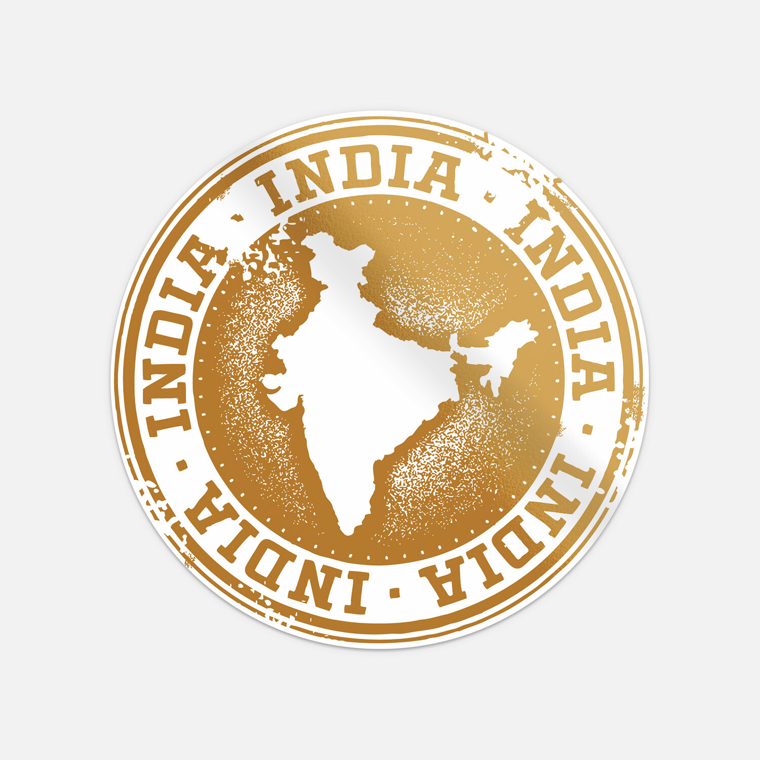 India South Asia Travel Grunge Stamp Vinyl Sticker Decal