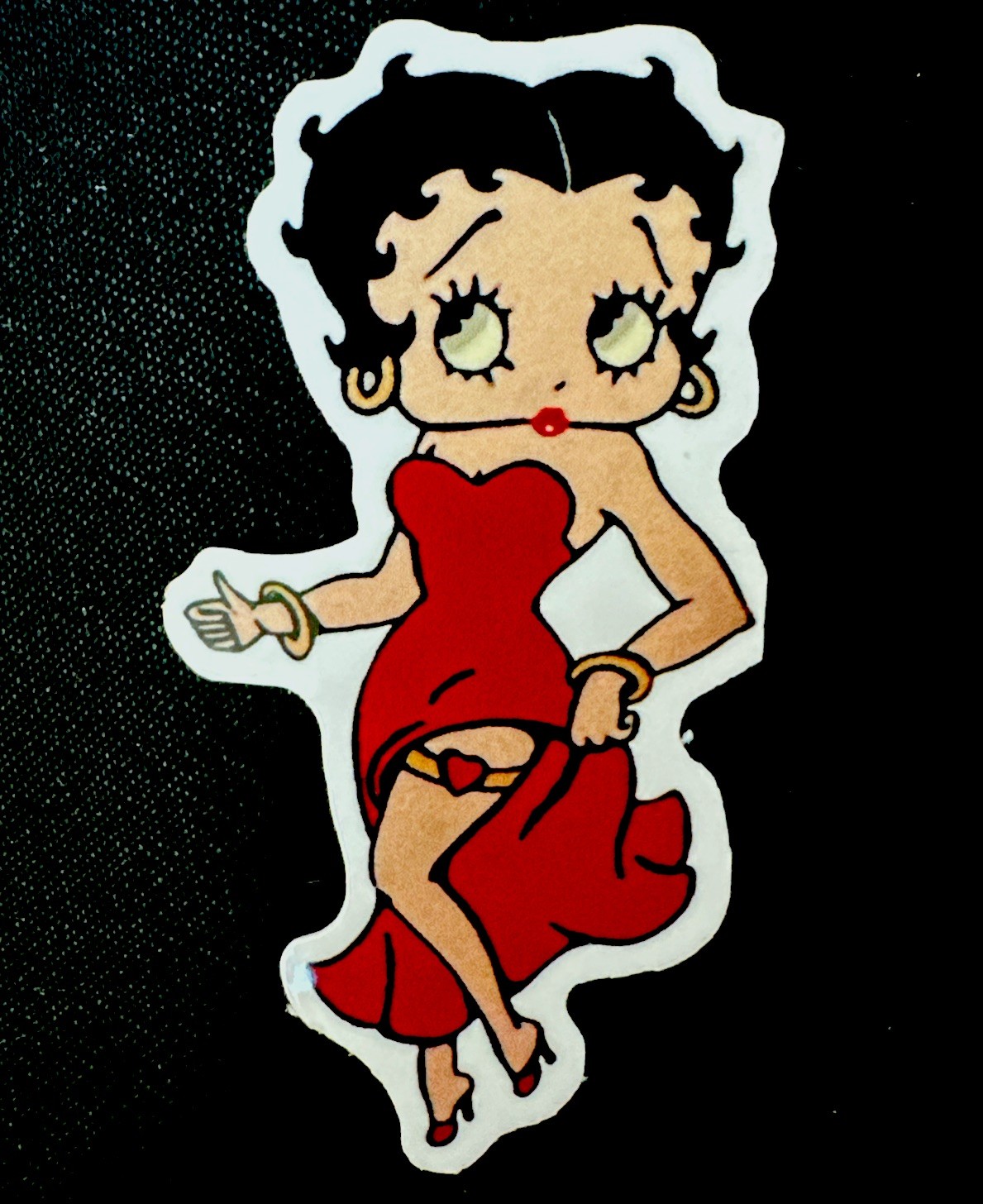 BETTY BOOP STICKER✨💋🔥👠💄❤️‍🔥✨SEXY✨💃✨3” X 1 1/2”✨GLOSSY✨BOOP BOOP A DOOP🔥💫