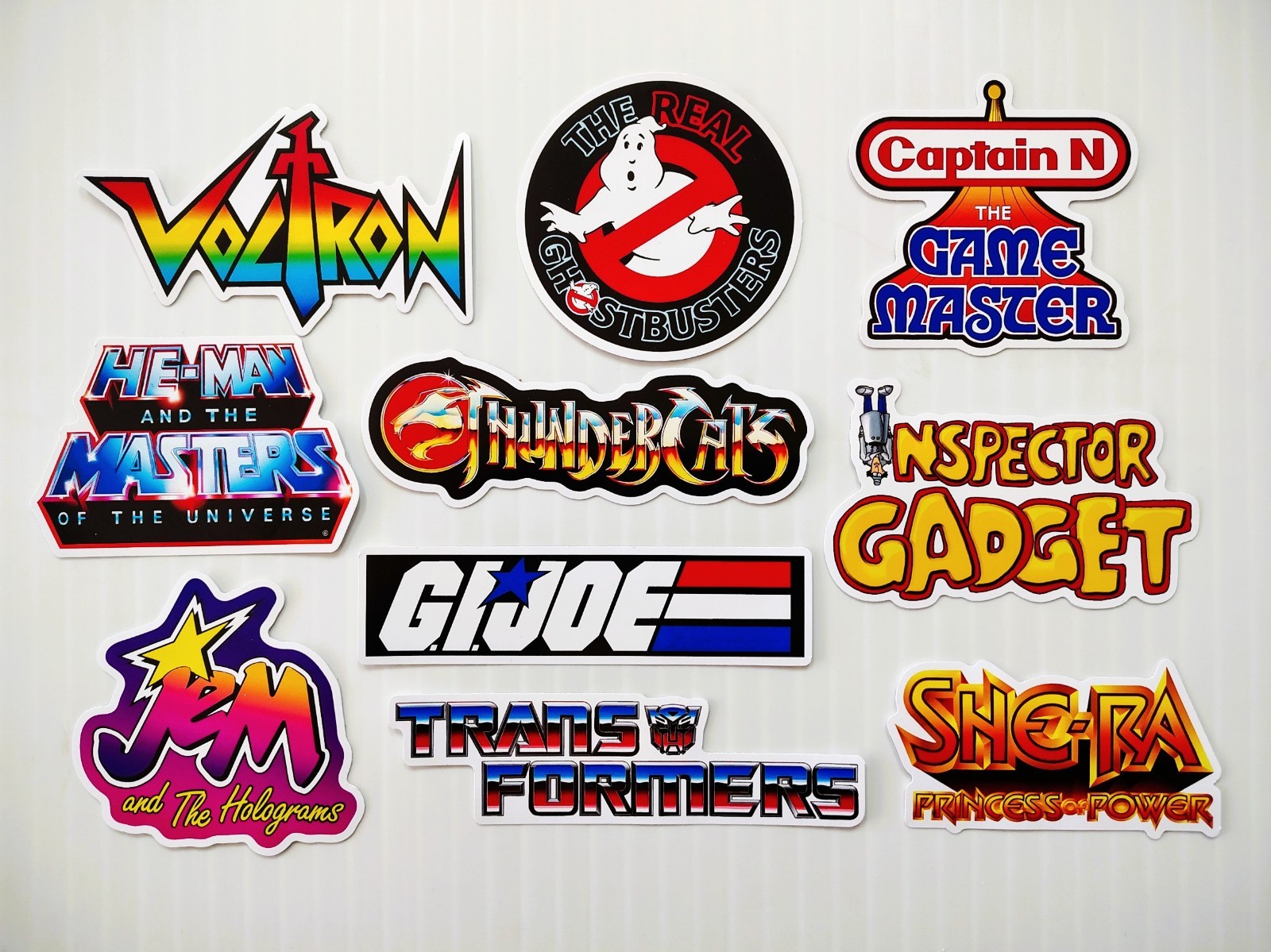 Classic Cartoons Vinyl Sticker Pack (Qty 10) SET 1 retro animation tv nostalgia
