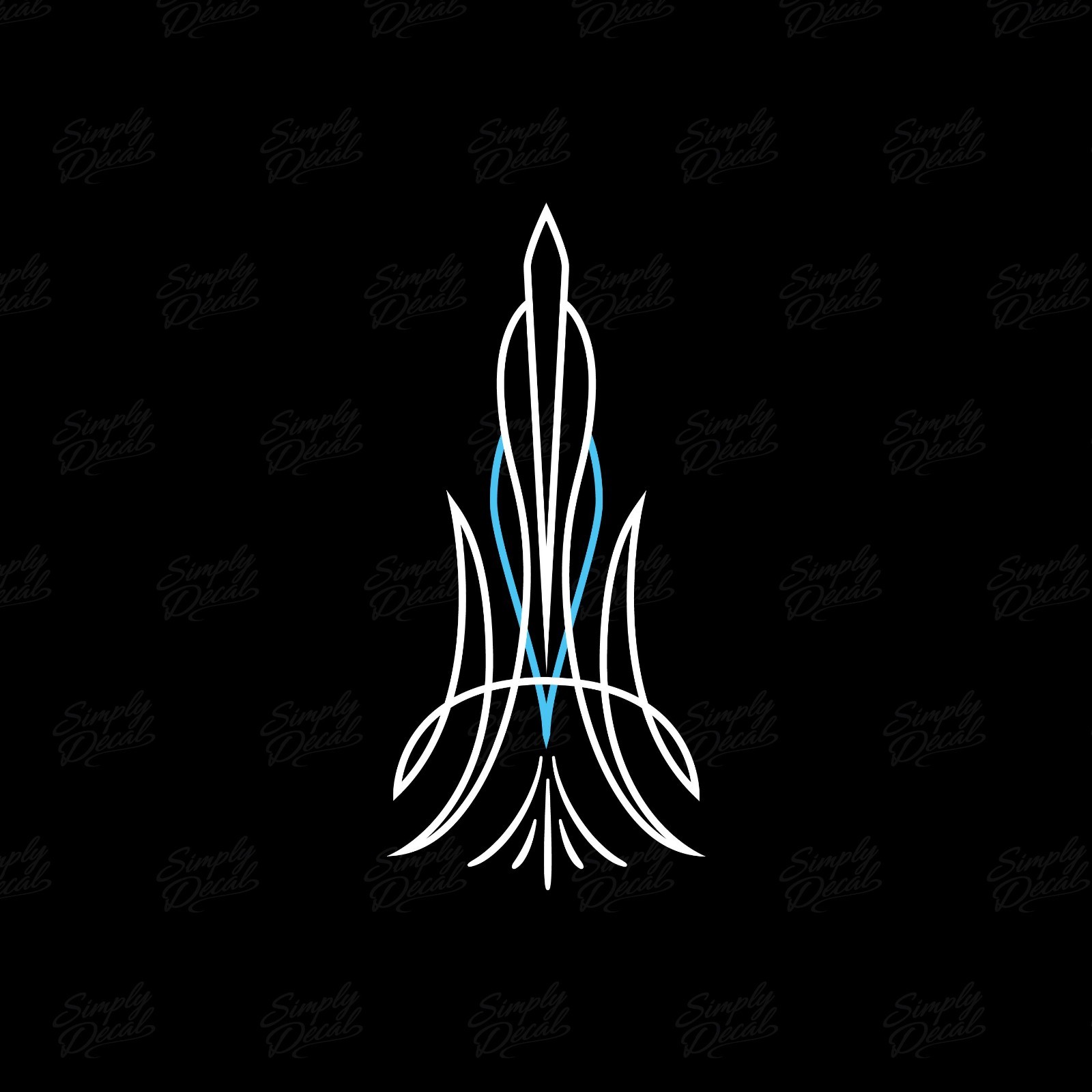 Hot Rod Pinstripe Decal – Vinyl Pinstripe Scrolls for Car Truck and Motorcycle