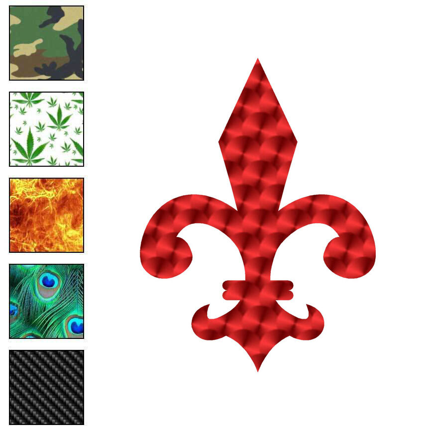 Fleur De Lis, Vinyl Decal Sticker, 40 Patterns & 3 Sizes, #7096