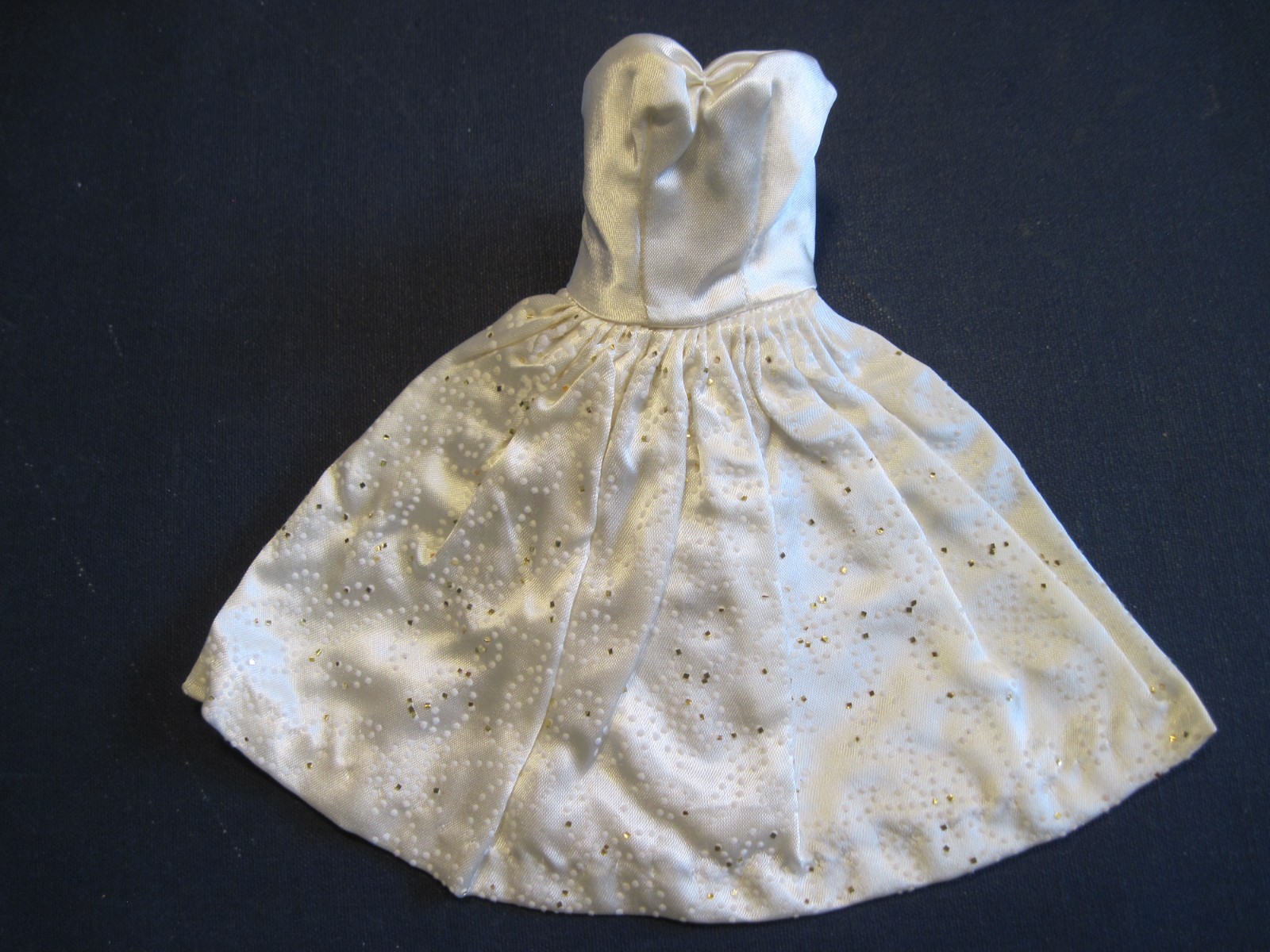 Vintage 1963 Barbie “Party Date” #958 Satin Glitter Flocked Dress