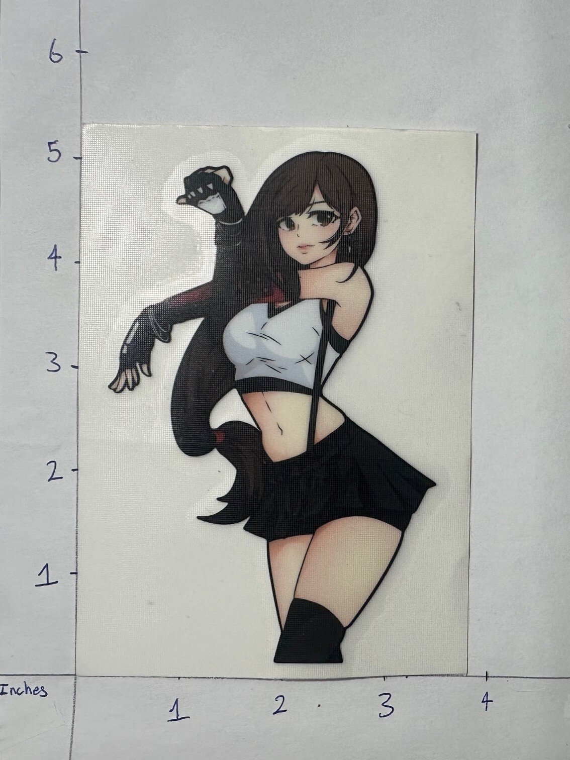 Unknown Girl Character 2 pack Die Cut Anime Car Stickers Rare JDM