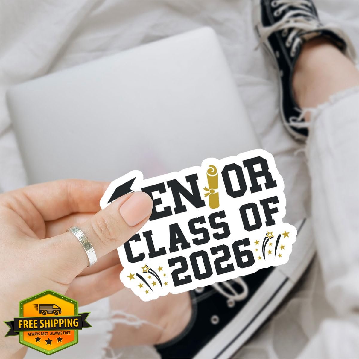 Class of 2026 Stickers 3 Pack 3 Inch Vinyl Laptop Water Bottle Car