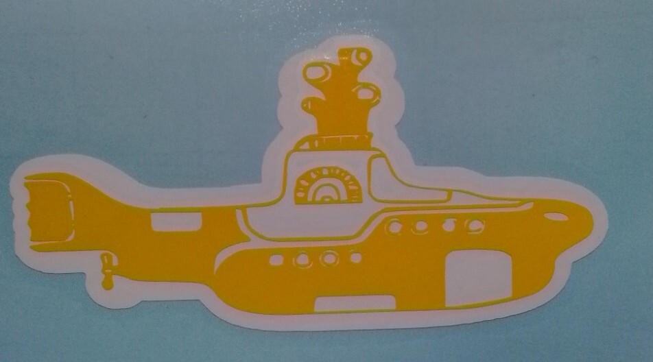 The Beatles Yellow Submarine logo Decal Sticker Rock and Roll Window Car Wall