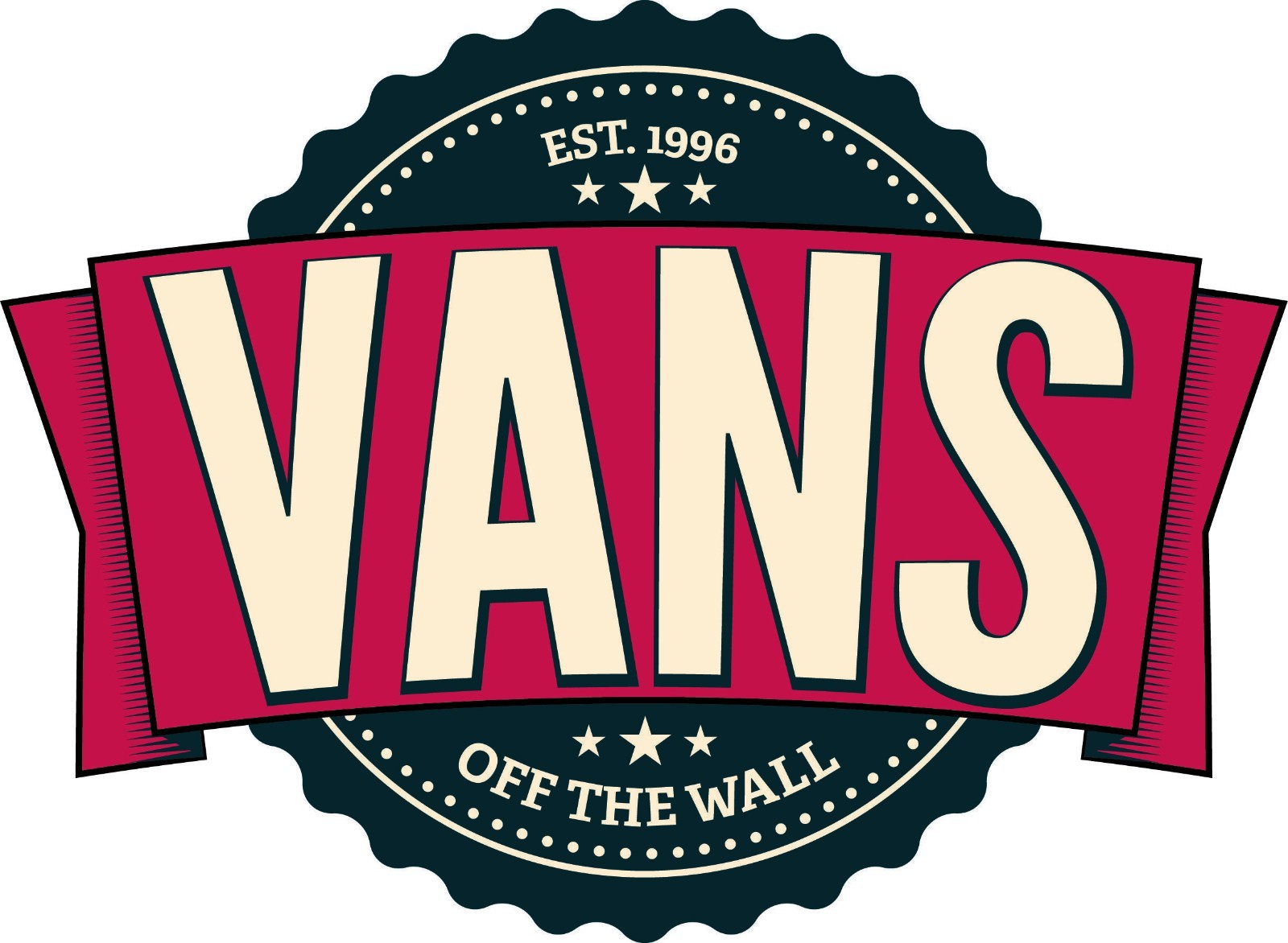Vans sticker weatherproof bumper vinyl decal