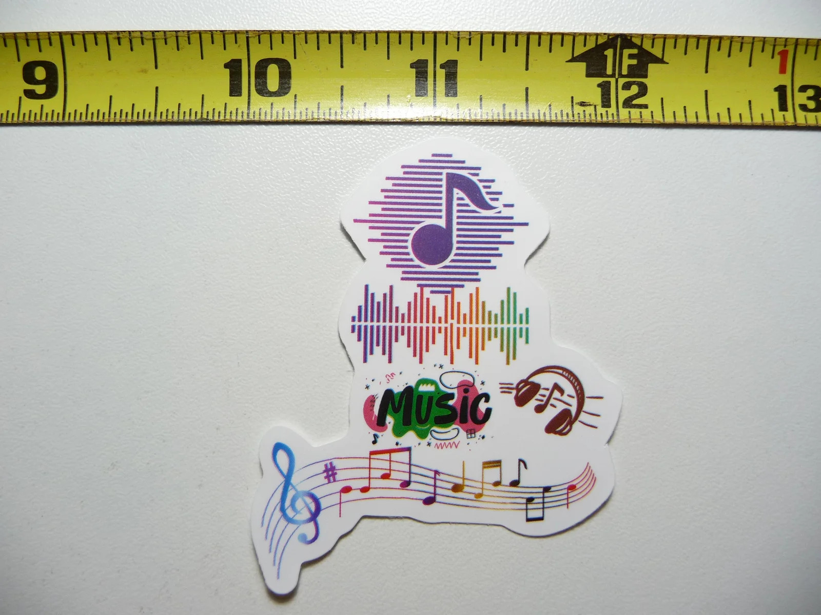 MUSIC NOTES SOUND WAVELENGTH SMALL STICKER DECAL BAND SONGS MUSICIAN