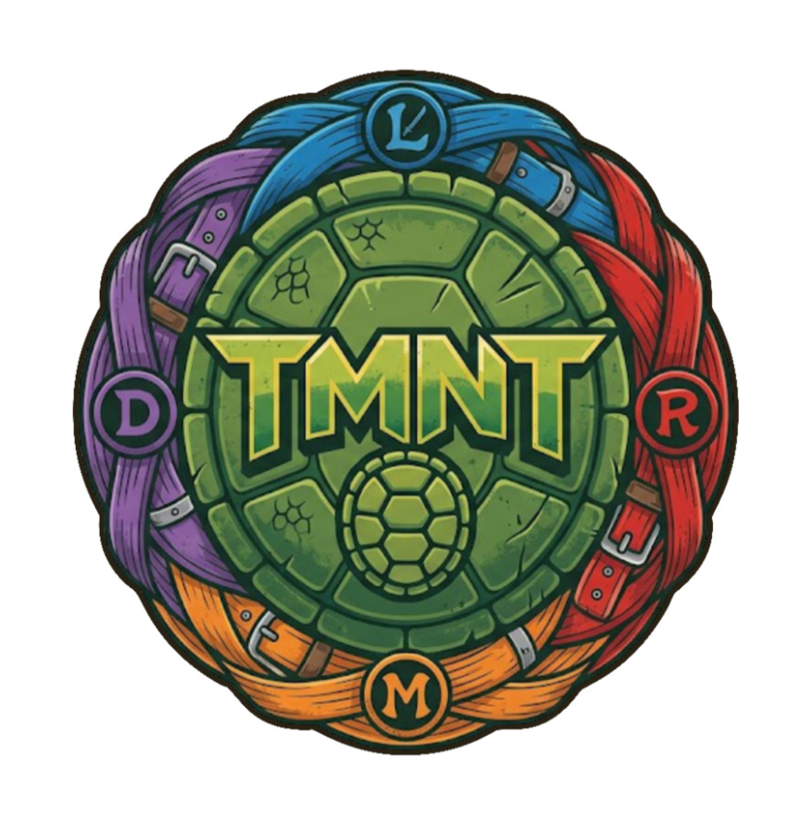 Teenage MN Turtles “Shield” – 4″ Handmade Vinyl Decal Vehicle Decor Cooler Cup
