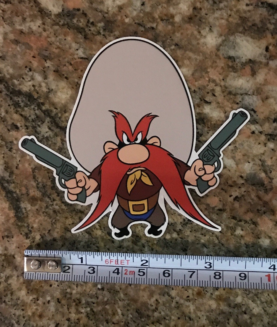 Yosemite Sam Sticker – Back Off Decal