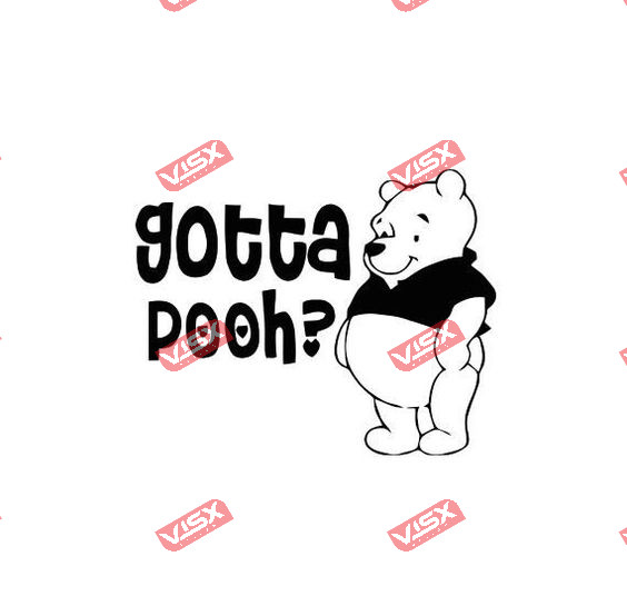 Gotta Pooh Winnie the Bear Friends Plush Stuffed Animal Toy Collection Sticker
