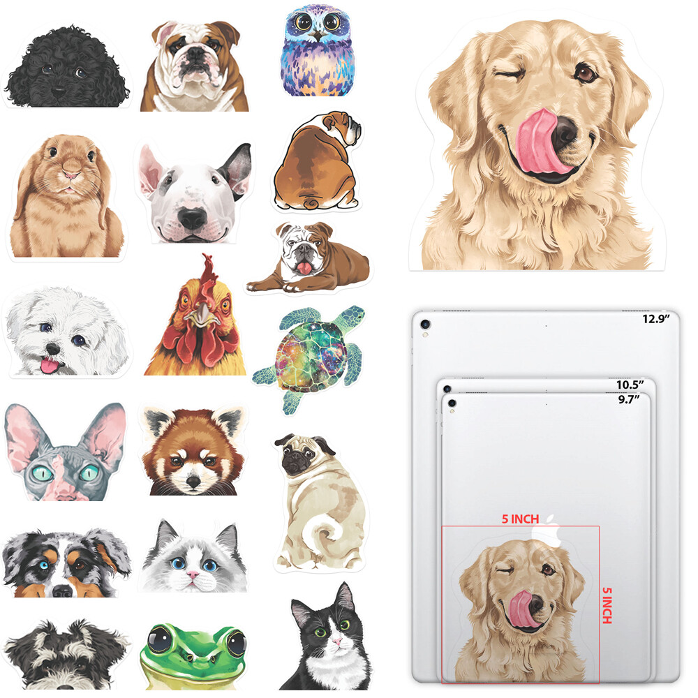 1pc 5″ Animal Puppy Vinyl Decal Sticker Removable for Apple Macbook iPad Laptop