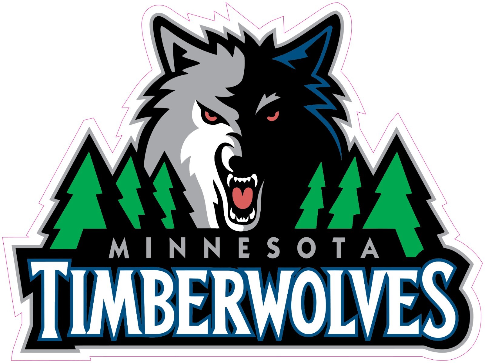 Minnesota Timberwolves Basketball Vinyl Decal Sticker Car Truck Bumper Tumbler