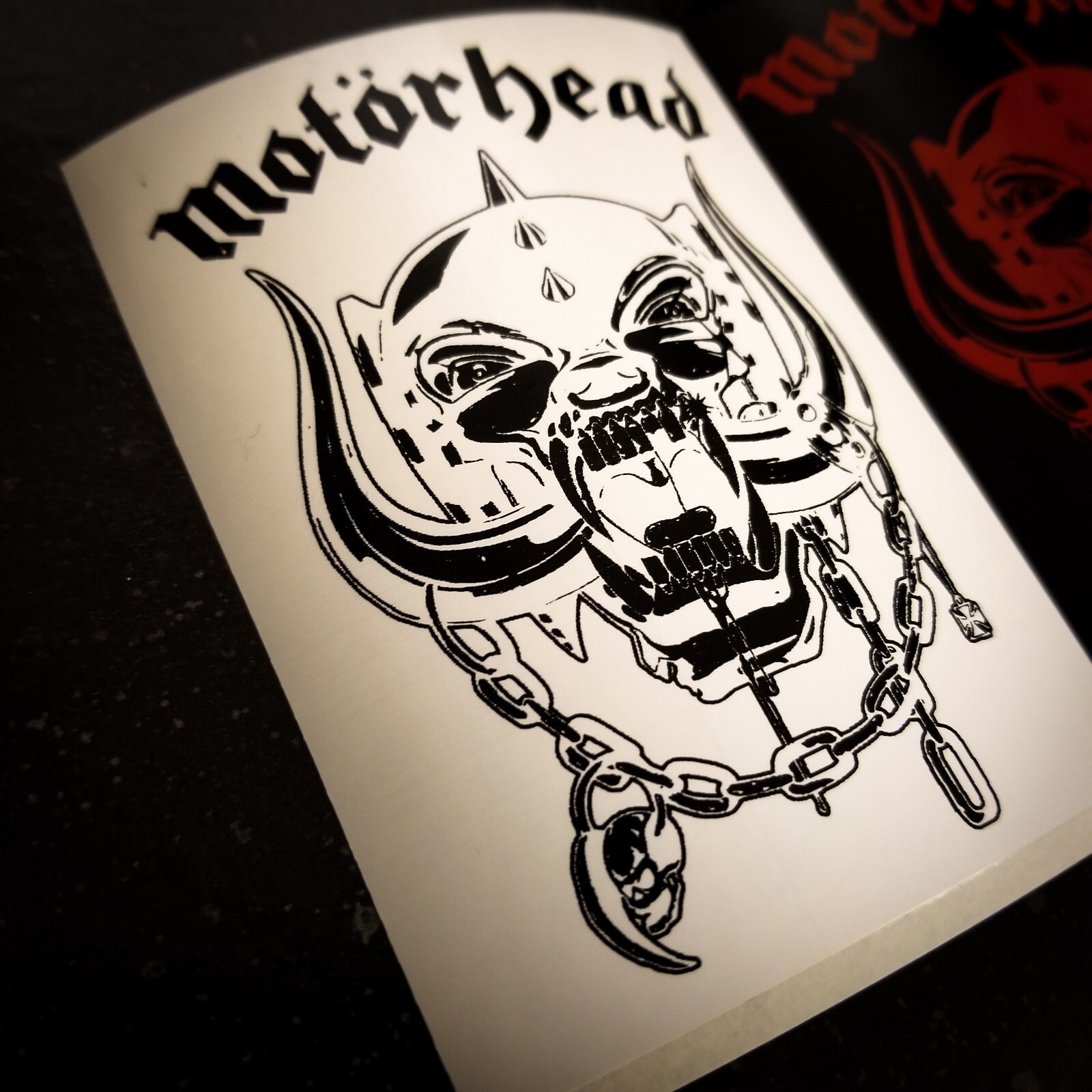 Motorhead 4 x 3″ Waterproof Vinyl Sticker Decal [💪 HQ Durability!] Lemmy Metal